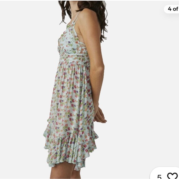 Free People NWT size S Floral Summer sundress - Picture 5 of 8
